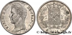 1 franc Charles X, matrice du revers à cinq feuilles 1826 Paris F.207/13
