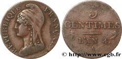 5 centimes Dupré, petit module 1796 Paris F.113/1