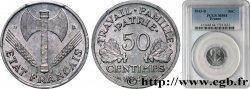 50 centimes Francisque, légère 1943 Beaumont-Le-Roger F.196/2