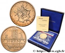 Piéfort Cu-Ni-Al de 10 francs Mathieu 1975 Pessac GEM.186 P1