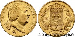 20 francs or Louis XVIII, tête nue 1817 Lille F.519/9
