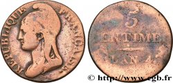 5 centimes Dupré, petit module 1796 Paris F.113/1 B10