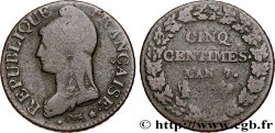 Cinq centimes Dupré, grand module 1799 Paris F.115/46