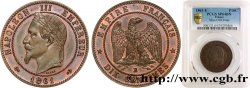 Essai de dix centimes Napoléon tête laurée 1861 Paris Maz.1702  SPL64 PCGS