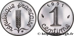 1 centime Épi, BE (Belle Épreuve), frappe monnaie 1991 Pessac F.106/48 var.