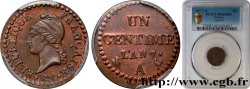 Un centime Dupré, 7 normal 1799 Paris F.100/15 SUP62 PCGS