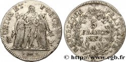 5 francs Union et Force, Union desserré, avec glands intérieurs et gland extérieur 1797 Bordeaux F.291/9