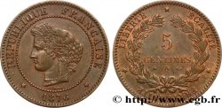 5 centimes Cérès 1876 Paris F.118/13