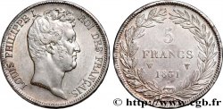 5 francs type Tiolier avec le I, tranche en creux 1831 Lille F.315/27