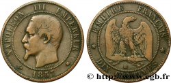 Dix centimes Napoléon III, tête nue 1857 Strasbourg F.133/43