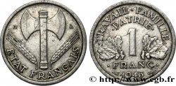 1 franc Francisque, légère 1943 Beaumont-Le-Roger F.223/4