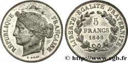 Concours de 5 francs, essai en étain par Rogat 1848 Paris VG.3091 var.