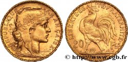 20 francs or Coq, Dieu protège la France 1905 Paris F.534/10