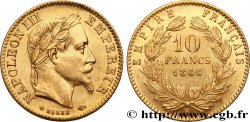 10 francs or Napoléon III, tête laurée 1866 Strasbourg F.507A/13 SUP