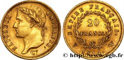 20 francs or Napoléon tête laurée, Empire français 1814 Lille F.516/42