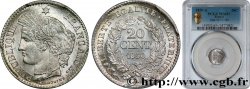 20 centimes Cérès, IIe République 1850 Paris F.146/2 FDC65 PCGS