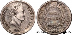 Demi-franc Napoléon Ier tête laurée, République française, Coins Tournés 1808 Paris F.177/2