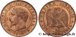 Cinq centimes Napoléon III, tête nue 1856 Bordeaux F.116/34