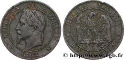 Dix centimes Napoléon III, tête laurée 1862 Bordeaux F.134/9