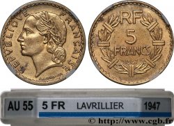 5 francs Lavrillier, bronze-aluminium 1947 F.337/9