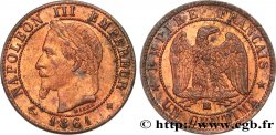 Un centime Napoléon III, tête laurée 1861 Strasbourg F.103/2