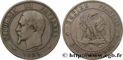 Dix centimes Napoléon III, tête nue 1855 Bordeaux F.133/27