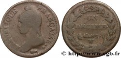 Un décime Dupré, grand module 1797 Lille F.129/18