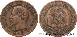 Cinq centimes Napoléon III, tête nue 1853 Lille F.116/7
