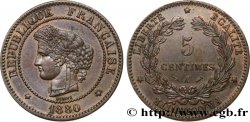 5 centimes Cérès 1880 Paris F.118/21
