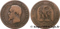 Dix centimes Napoléon III, tête nue 1857 Lille F.133/46