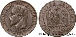 Cinq centimes Napoléon III, tête laurée 1864 Strasbourg F.117/14