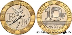10 francs Génie de la Bastille, (BU) Brillant Universel, frappe médaille 1993 Pessac F.375/10 MS