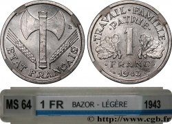 1 franc Francisque, légère 1943 F.223/3