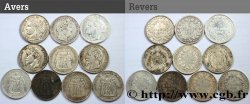 Lot de dix écus de 5 francs n.d.  F.-/ TB