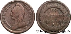 Un décime Dupré, grand module 1797 Paris F.129/1 B+