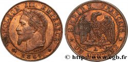 Un centime Napoléon III, tête laurée 1861 Paris F.103/1