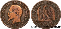 Cinq centimes Napoléon III, tête nue 1857 Bordeaux F.116/41