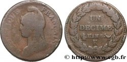 Un décime Dupré, grand module 1800 Bordeaux F.129/49
