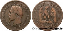 Dix centimes Napoléon III, tête nue 1857 Lille F.133/46