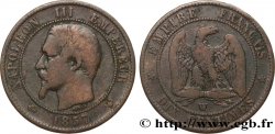 Dix centimes Napoléon III, tête nue 1857 Lille F.133/46