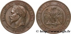 Dix centimes Napoléon III, tête laurée 1864 Paris F.134/13