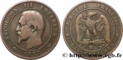 Dix centimes Napoléon III, tête nue 1857 Lille F.133/46