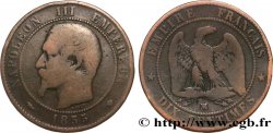 Dix centimes Napoléon III, tête nue, différent levrette 1855 Marseille F.133/30