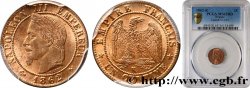 Un centime Napoléon III, tête laurée 1862 Bordeaux F.103/7
