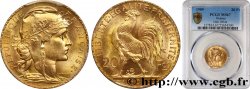 20 francs or Coq, Liberté Égalité Fraternité 1909 Paris F.535/3