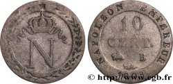 10 cent. à l N couronnée 1808 Rouen F.130/3