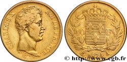 40 francs or Charles X, 1er type 1824 Paris F.543/1