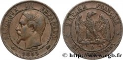 Dix centimes Napoléon III, tête nue 1855 Lyon F.133/25