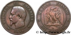 Dix centimes Napoléon III, tête nue 1854 Bordeaux F.133/15