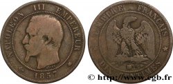 Dix centimes Napoléon III, tête nue 1857 Strasbourg F.133/43
